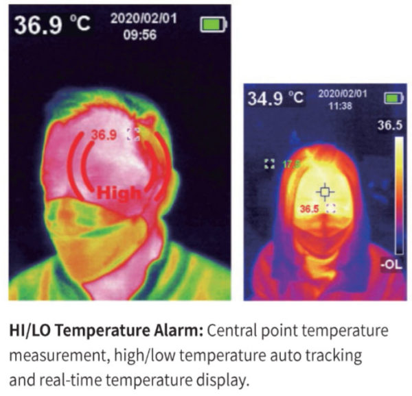 Image of UNV thermal scanner display